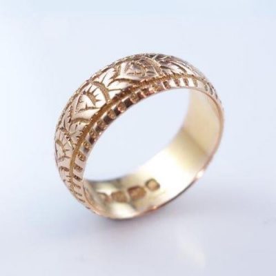 mourning and signet rings, gold ring