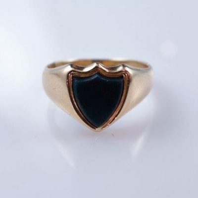 mourning and signet rings, gold ring