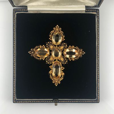 Regency Gold Topaz Cruciform Pendant